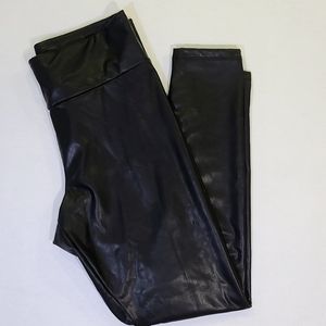 Express High Rise Faux Leather Leggings